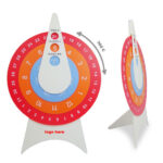 旋轉臺式萬年曆