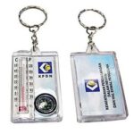 指南針溫度計匙扣