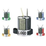 禮品鐘日曆+筆筒