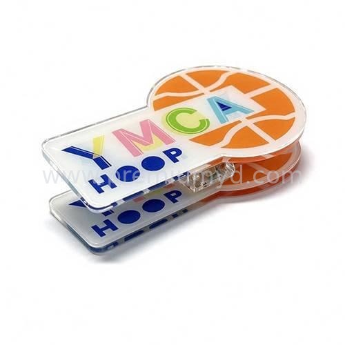 基督教青年會 YMCA · 籃球造型壓克力封口夾(HOOP 主題)