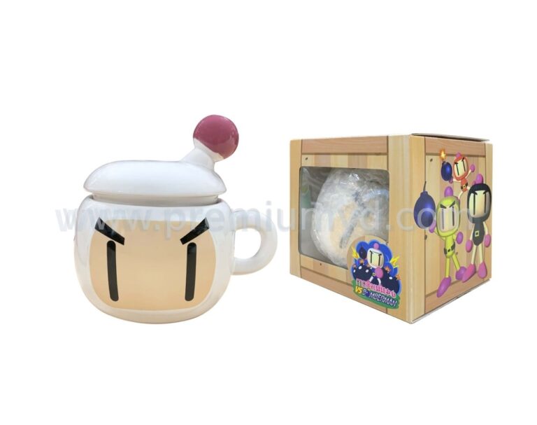 MCP 新都城中心 VS Bomberman · 白寶陶瓷杯連立體杯蓋（2015 暑假，全球限量 250 個）