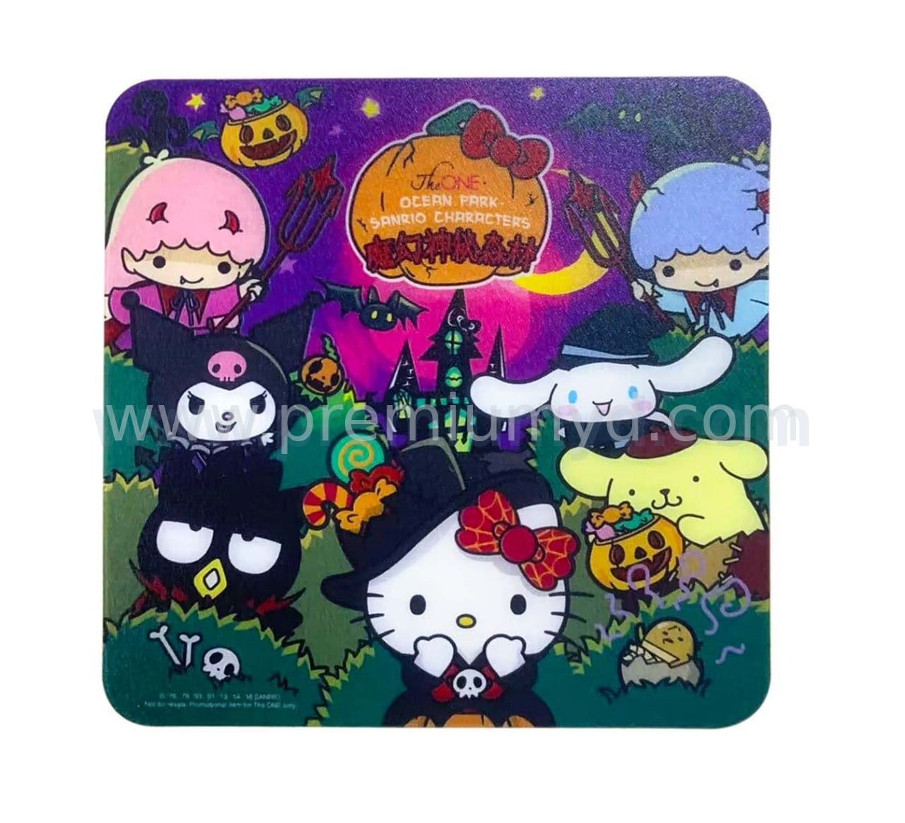尖沙咀 The ONE × 海洋公園 × Sanrio characters · 「魔幻神秘森林」萬聖節吸水杯墊（2018 遊戲獎勵）