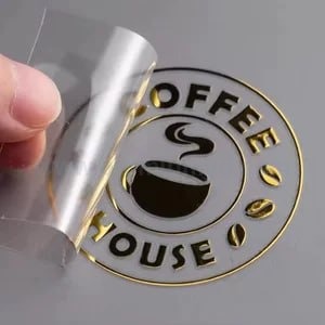 LOGO 金屬標分離貼（商標不干膠燙金貼紙轉印貼）