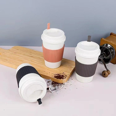 小麥秸稈環保便攜咖啡杯