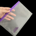 Transparent zipper document bag (color zipper)
