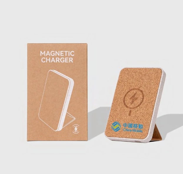 軟木磁吸充電寶 10000mAh 附牛皮紙盒