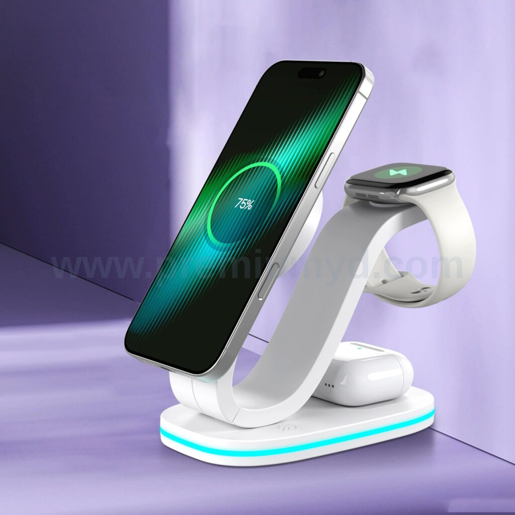 三合一可折疊無線充電器15W - 企業禮品訂製