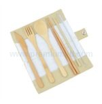 竹製環保便攜餐具套裝 - Image 2