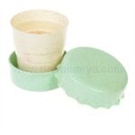 Wheat Portable Telescopic Cup | Custom Corporate Gift - Image 2