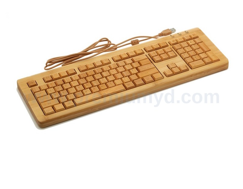 竹製鍵盤 bamboo keyboard | Custom Corporate Gift - Image 1