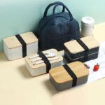 日式竹蓋雙層便當盒 - Premium YD 企業禮品訂製