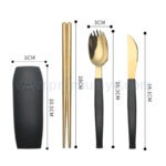 小麥秸稈便攜餐具四件套 - Premium YD 企業禮品訂製