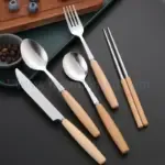 日式樺木柄不鏽鋼餐具 - Premium YD 企業禮品訂製