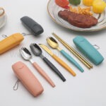 小麥秸稈便攜餐具四件套 - Premium YD 企業禮品訂製