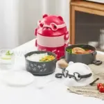 食品級不鏽鋼雙層學生飯盒 - Premium YD 企業禮品訂製