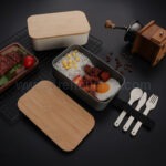 日式雙層竹蓋便攜飯盒訂製 - Premium YD 企業禮品訂製