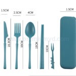 天然小麥秸稈便攜餐具七件套 - Premium YD 企業禮品訂製