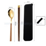 不鏽鋼仿木紋餐具套裝 - Premium YD 企業禮品訂製