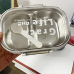 304不鏽鋼雙格密封保溫便當盒 - Premium YD 企業禮品訂製