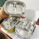 304不鏽鋼雙格密封保溫便當盒 - Premium YD 企業禮品訂製