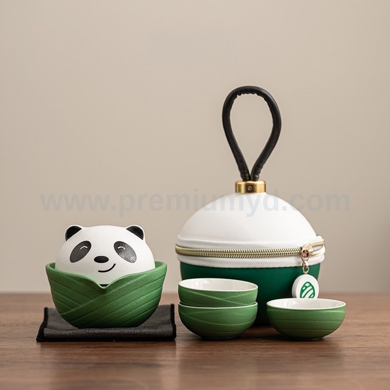 個性熊貓造型茶具套裝 個性熊貓造型茶具套裝 - 企業禮品訂製