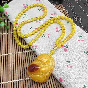 復古仿蜜蠟樹脂貔貅吊墜項鏈 - 企業禮品訂製