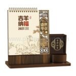 復古風座檯月曆筆筒 - 企業禮品訂製