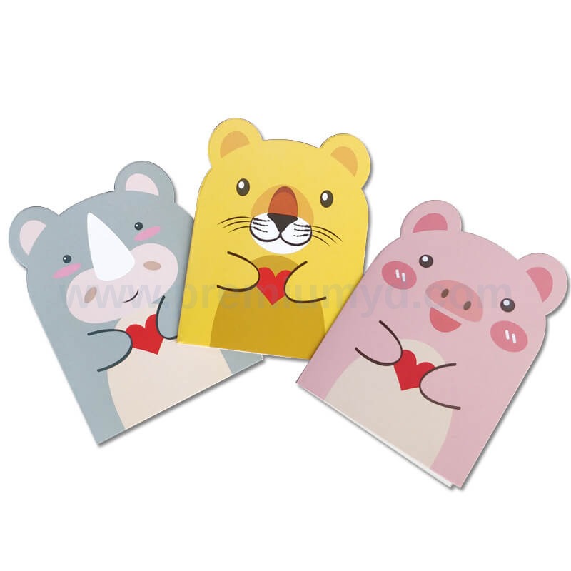卡通動物造型小賀卡 - 企業禮品訂製