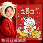 羊年卡通掛曆月曆 - 企業禮品訂製